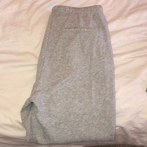 Grey sweatpants